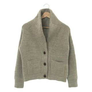 マーガレットハウエル(MARGARET HOWELL)の【美品】  MARGARET HOWELL / マーガレットハウエル | カシミヤ混 カーディガン | 2 | グレー | レディース(カーディガン)