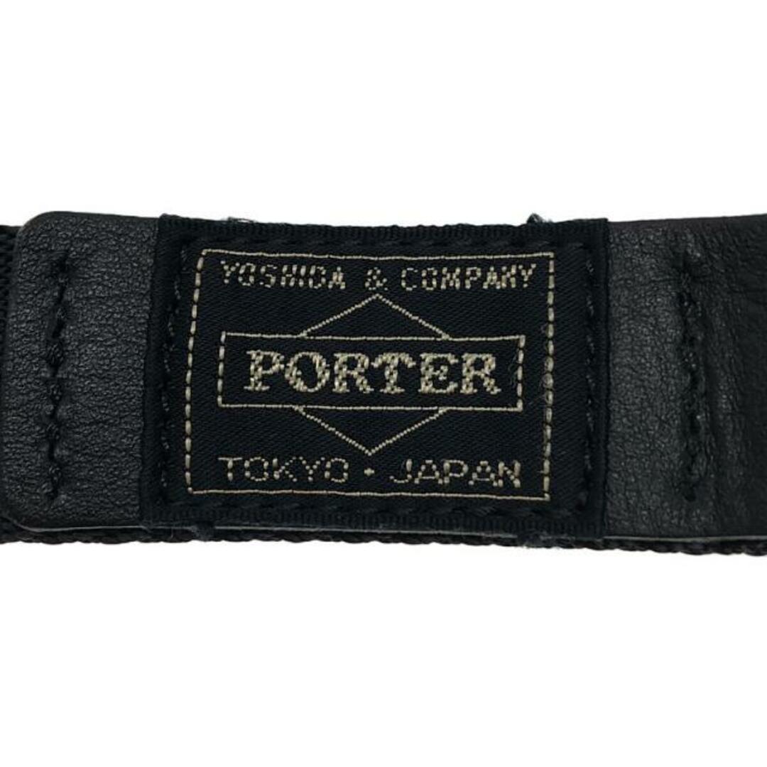 N.HOOLYWOOD(エヌハリウッド)の【美品】  N.HOOLYWOOD / エヌハリウッド | × PORTER /  ポーター W-RING BELT / ダブルリングベルト | ブラック | メンズ メンズのファッション小物(ベルト)の商品写真