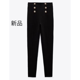 ザラ(ZARA)のZara レギンス パンツ　M ブラック(レギンス/スパッツ)