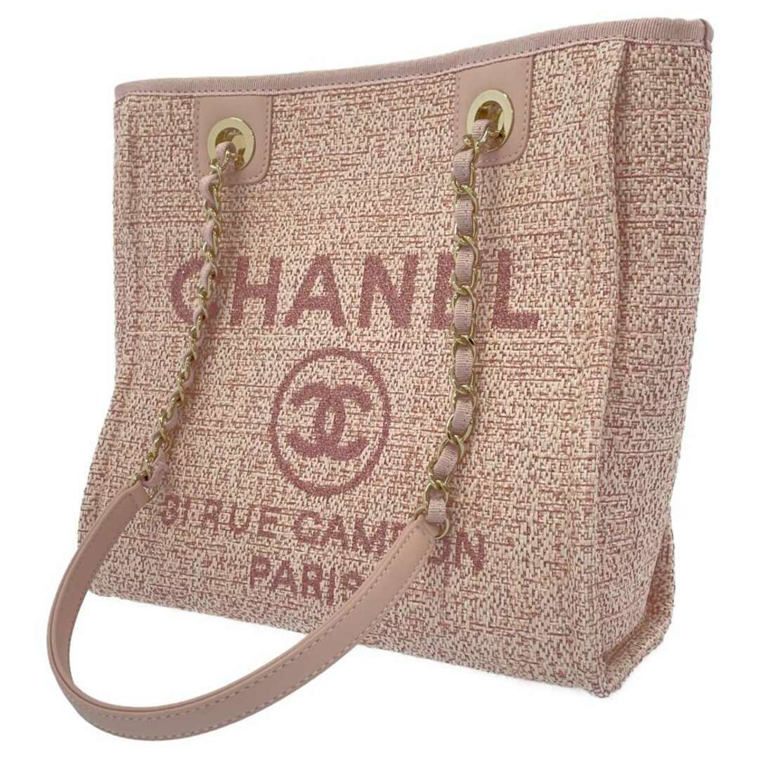 シャネル チェーントートバッグ ドーヴィルPM ココマーク キャンバス A66939 CHANEL バッグレディース