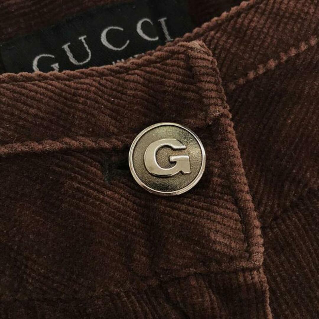 Gucci(グッチ)のGUCCI / グッチ | コーデュロイ ストレート パンツ | ブラウン | レディース レディースのパンツ(その他)の商品写真