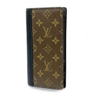 ルイヴィトン(LOUIS VUITTON)の★最終価格 【3de4178】ルイヴィトン 長財布/モノグラム・マカサー/ポルトフォイユブラザ/M69410/ブラウン/ノワール【中古】メンズ(財布)