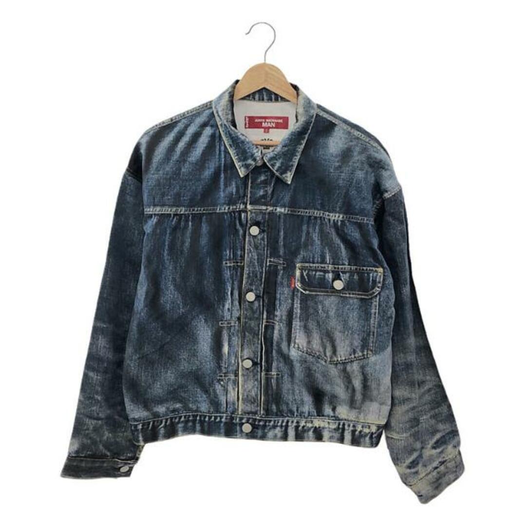 その他【新品】  eye JUNYA WATANABE COMME des GARCONS MAN / アイジュンヤワタナベ マン | × Levi's × BerBerJin / リーバイス ベルベルジン 転写プリント 1st  片面タブ シンチバック デニムジャケット | S | インディゴ | メンズ