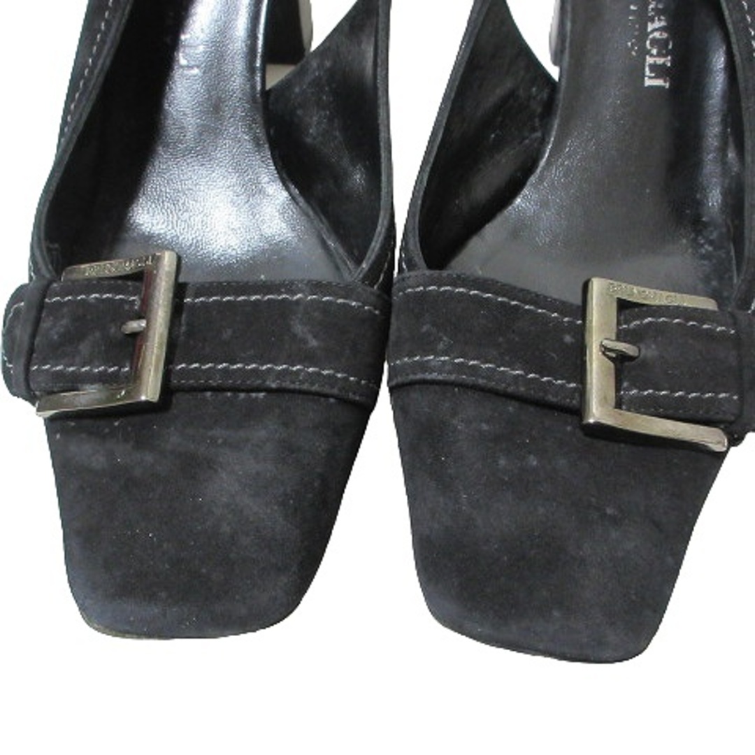 ブルーノマリ パンプス  スエード 35 約22.5cm 黒 ■GY11 レディースの靴/シューズ(ハイヒール/パンプス)の商品写真