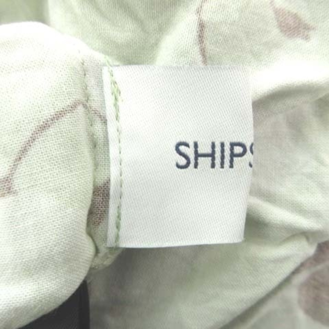 SHIPS(シップス)のシップス フラワー ギャザー ティアード ワンピース 花柄 フリーサイズ 緑 レディースのワンピース(ロングワンピース/マキシワンピース)の商品写真