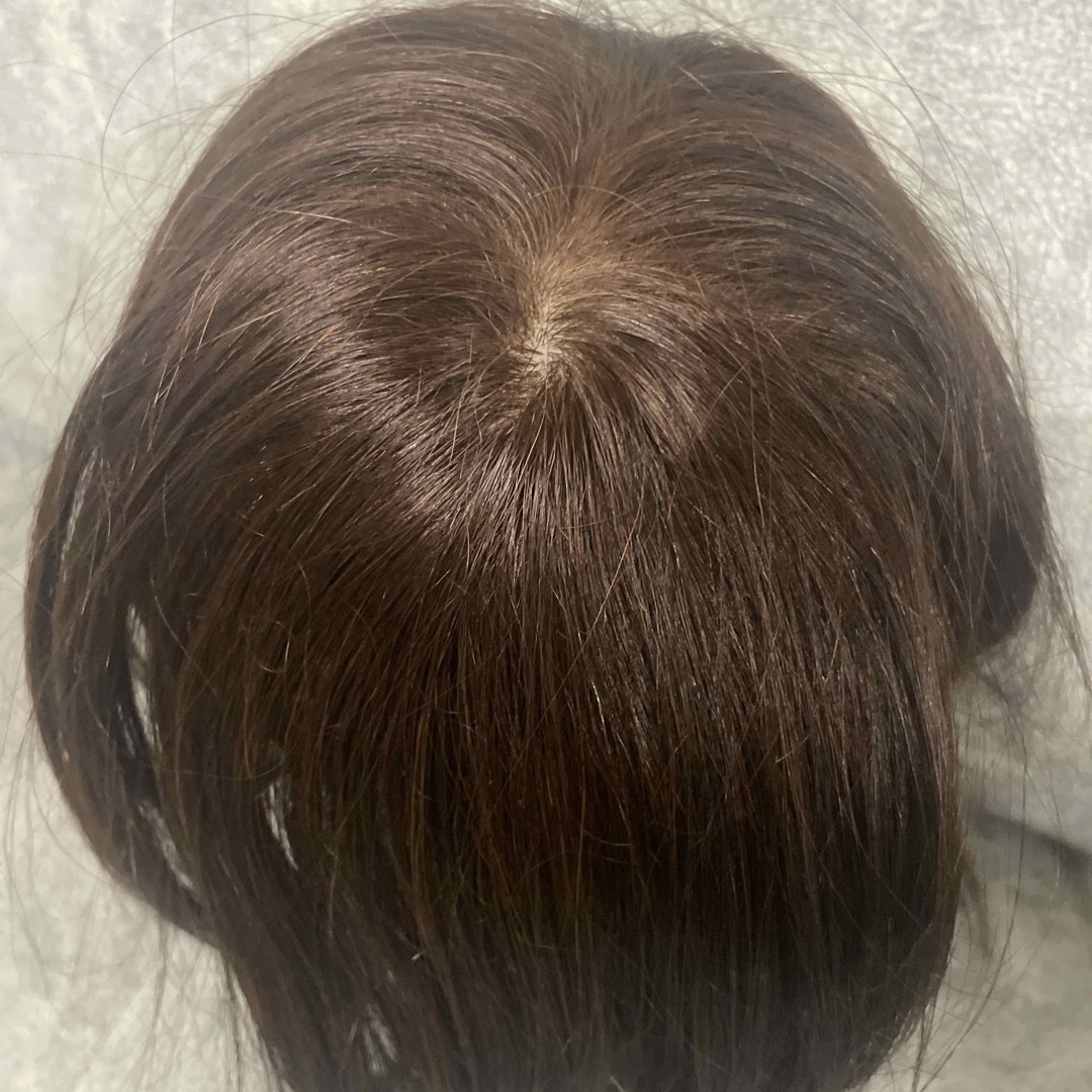 百合子ウィッグ ナチュラルブラウンヘアピース 前髪あり 百合子ウィッグ ナチュラルブラウンヘアピース 前髪あり