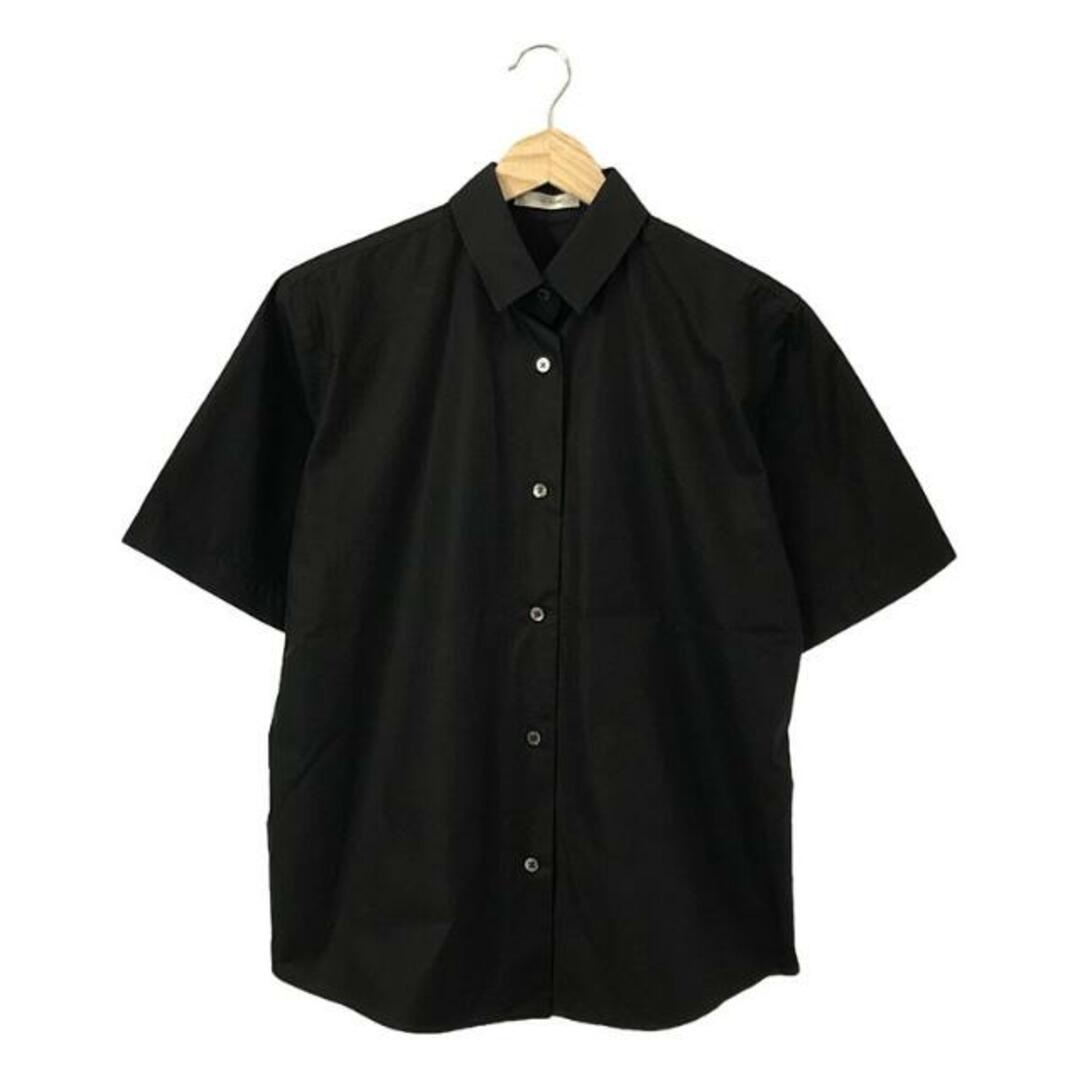 THE ROW(ザロウ)の【美品】  THE ROW / ザロウ | 2023SS | BEC SHIRT コットン シャツ | XS | ブラック | レディース レディースのトップス(シャツ/ブラウス(半袖/袖なし))の商品写真