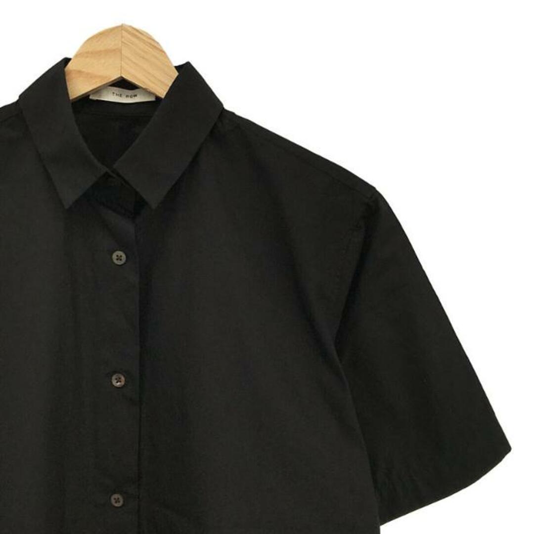 THE ROW(ザロウ)の【美品】  THE ROW / ザロウ | 2023SS | BEC SHIRT コットン シャツ | XS | ブラック | レディース レディースのトップス(シャツ/ブラウス(半袖/袖なし))の商品写真