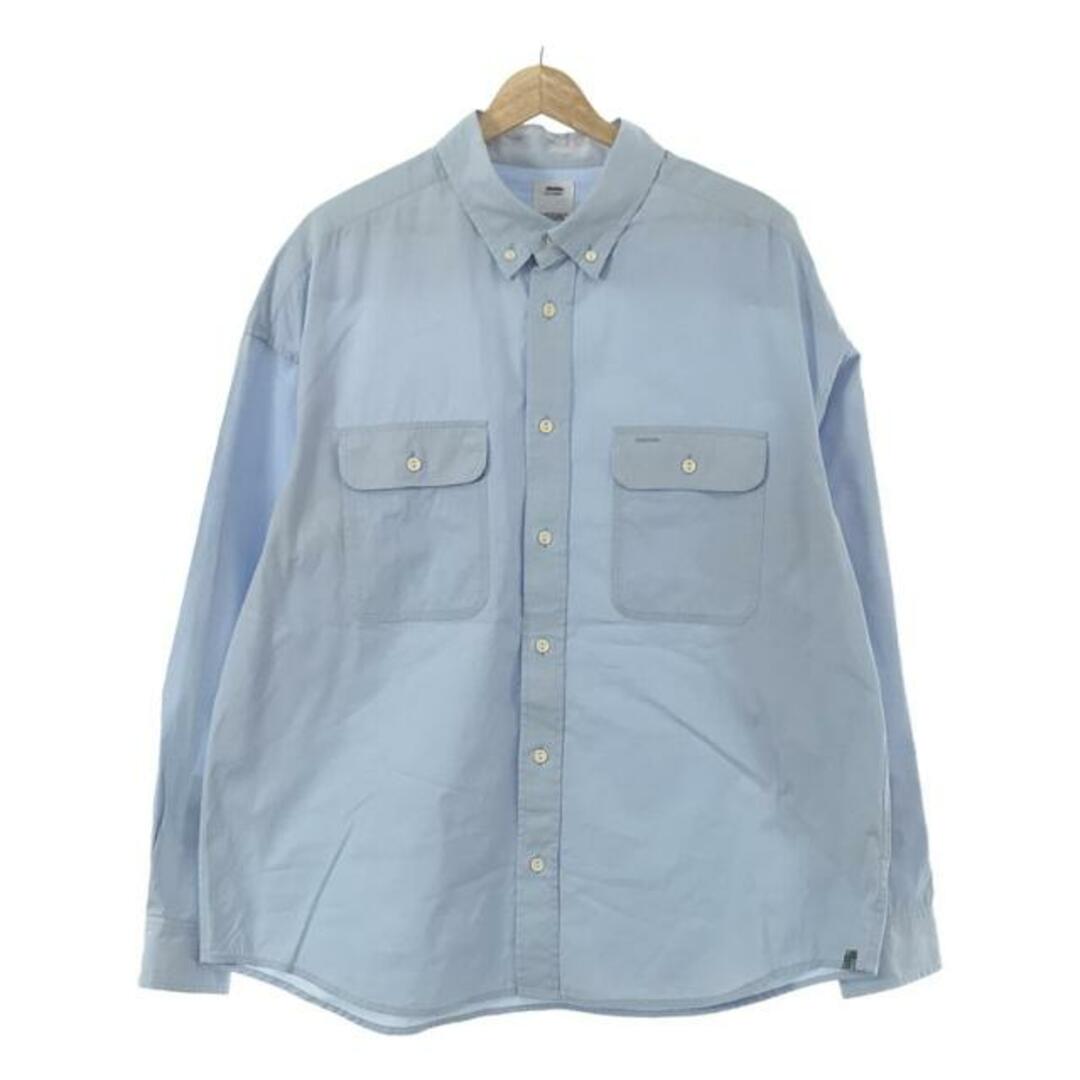 Tシャツ/カットソー(七分/長袖)visvim / ビズビム | コットン ボタンダウンシャツ | 2 | サックス | メンズ