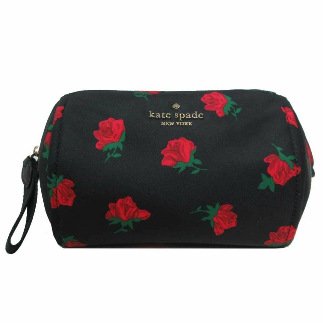 kate spade new york(ケイトスペードニューヨーク)の【新品】ケイトスペード ポーチ KE611 001(ブラック×マルチカラー) kate spade チェルシー ローズ トス プリント ミディアム コスメティック コスメポーチ アウトレット レディース レディースのファッション小物(ポーチ)の商品写真