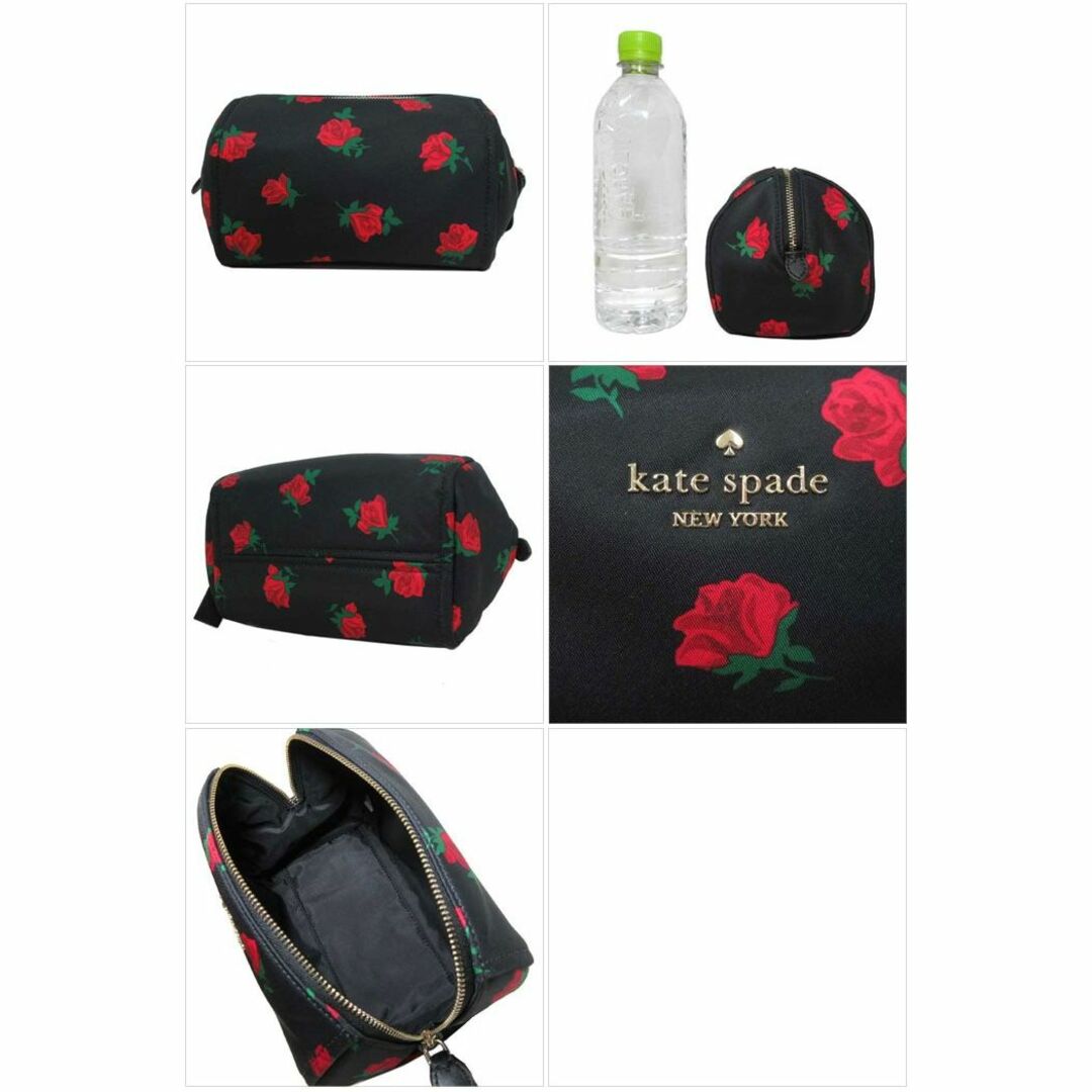 kate spade new york(ケイトスペードニューヨーク)の【新品】ケイトスペード ポーチ KE611 001(ブラック×マルチカラー) kate spade チェルシー ローズ トス プリント ミディアム コスメティック コスメポーチ アウトレット レディース レディースのファッション小物(ポーチ)の商品写真