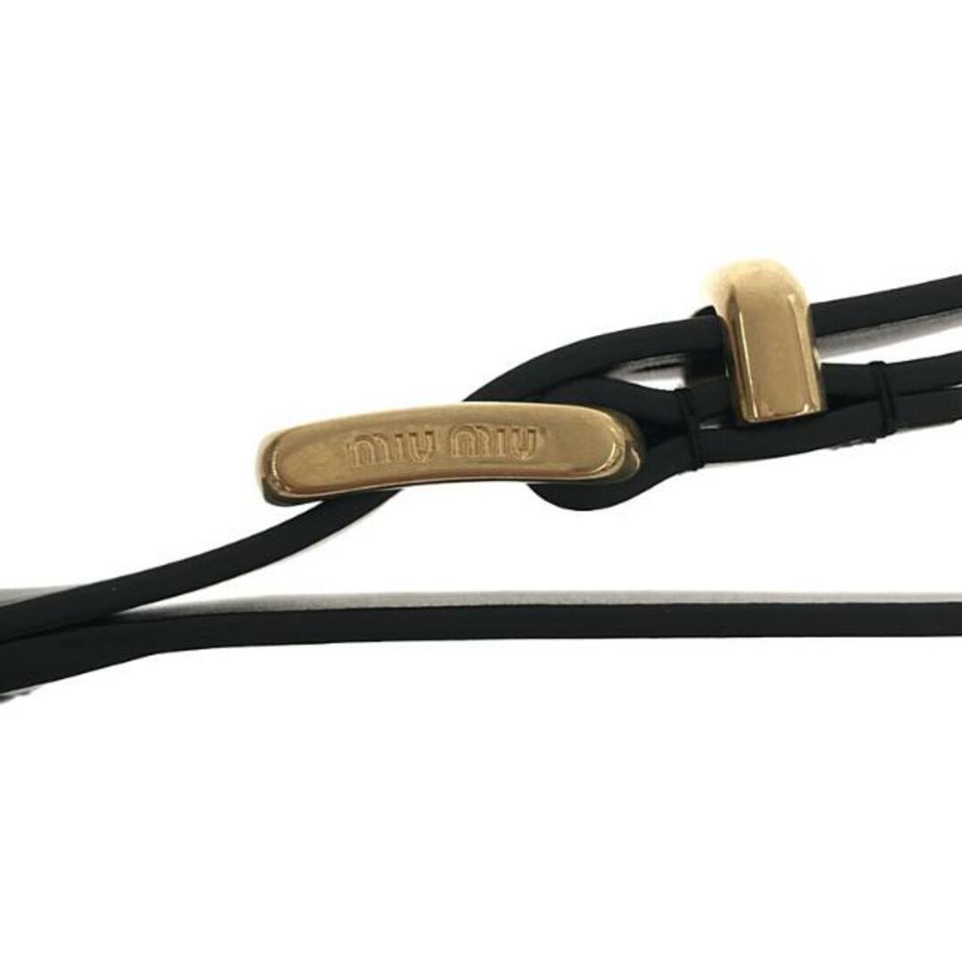 MIU MIU - 【美品】 miu miu / ミュウミュウ | Black Leather MIU MIU - 【美品】 miu miu / ミュウミュウ | Black Leather