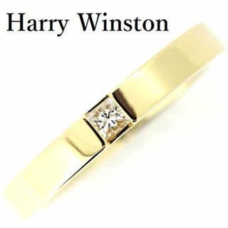 ハリーウィンストン(HARRY WINSTON)のハリーウィンストン プリンセス ダイヤモンド リング K18YG 13.5号(リング(指輪))