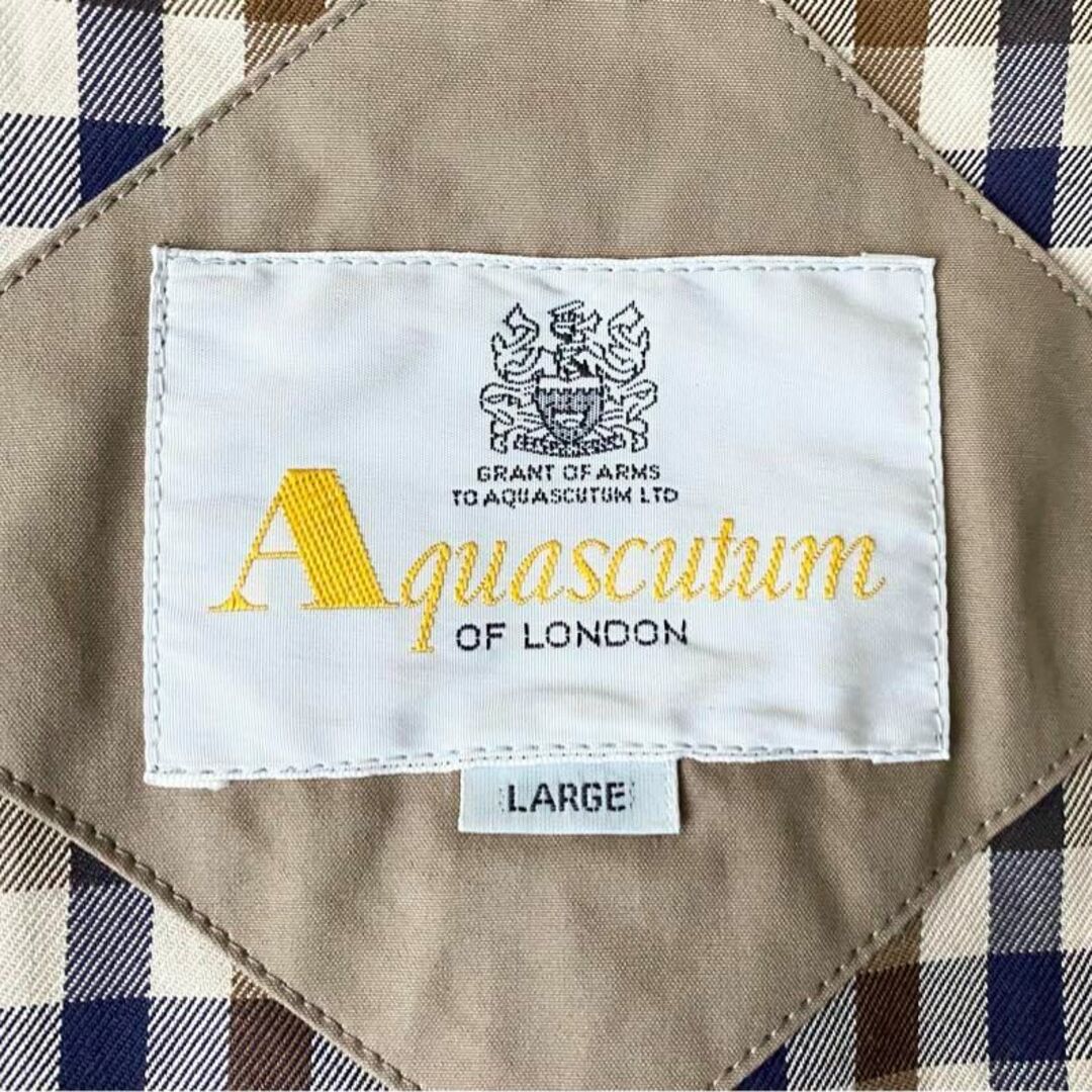 AQUA SCUTUM(アクアスキュータム)のアクアスキュータム Aquascutum フーデッドコート ダウンライナー L メンズのジャケット/アウター(モッズコート)の商品写真