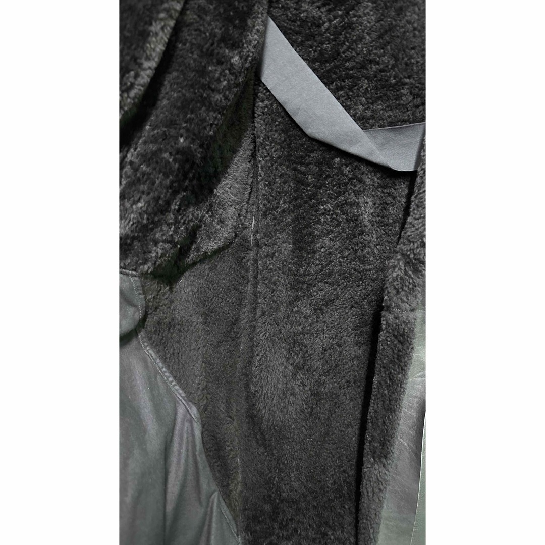 【美品】Rick Owens 2011AW ムートンレザー ダッフルコート 黒