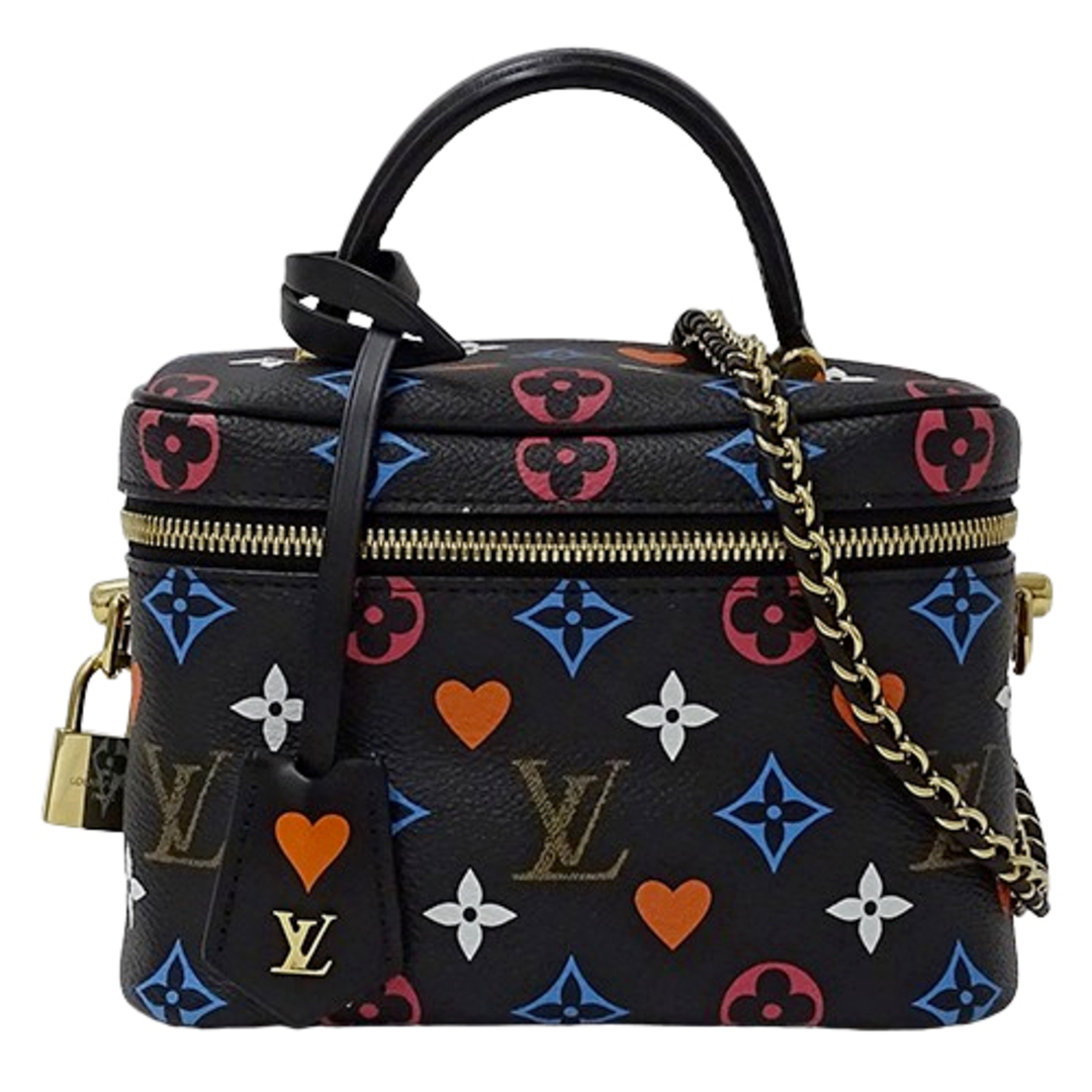 M57482PL3290カラールイ ヴィトン LOUIS VUITTON バッグ モノグラム ゲームオン レディース ブランド ハンドバッグ ショルダーバッグ 2way チェーンショルダー ヴァニティ PM ノワール M57482 ブラック 黒 コンパクト ミニバッグ 斜め掛け クロスボディ おしゃれ