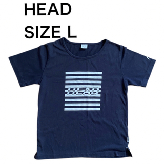ヘッド(HEAD)のHEAD ヘッド 半袖 Tシャツ ロゴ プリント ブラック サイズL(Tシャツ(半袖/袖なし))