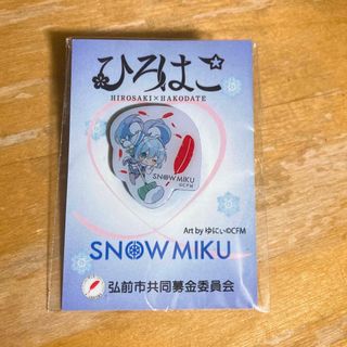 雪ミク　赤い羽根共同募金　ピンバッジ　初音ミク　ひろはこ(バッジ/ピンバッジ)