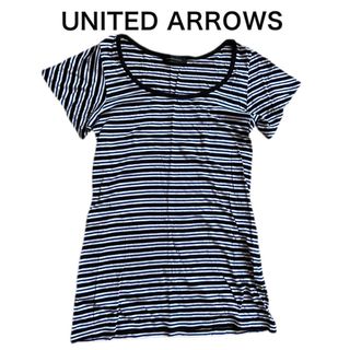 ユナイテッドアローズグリーンレーベルリラクシング(UNITED ARROWS green label relaxing)のUNITED ARROWS ユナイテッド アローズTシャツ カットソー ボーダー(Tシャツ(半袖/袖なし))