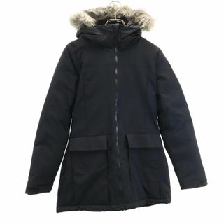 アディダス(adidas)のアディダス 中綿ジャケット J/L ブラック系 adidas レディース 古着 【231227】(ダウンジャケット)