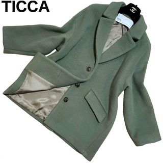 TICCA - TICCA チェスターコート　ドロップショルダー　シングルタイプ　ビッグカラー