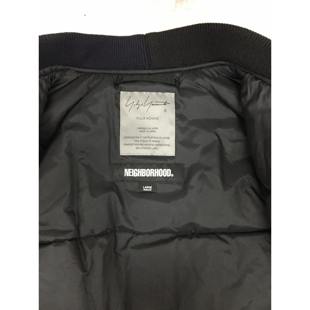 NEIGHBORHOOD(ネイバーフッド)のNEIGHBORHOOD NH X YOHJI YAMAMOTO MA-1 JACKET ネイバーフッド ヨウジヤマモト ブラック【3409-004】 メンズのジャケット/アウター(フライトジャケット)の商品写真