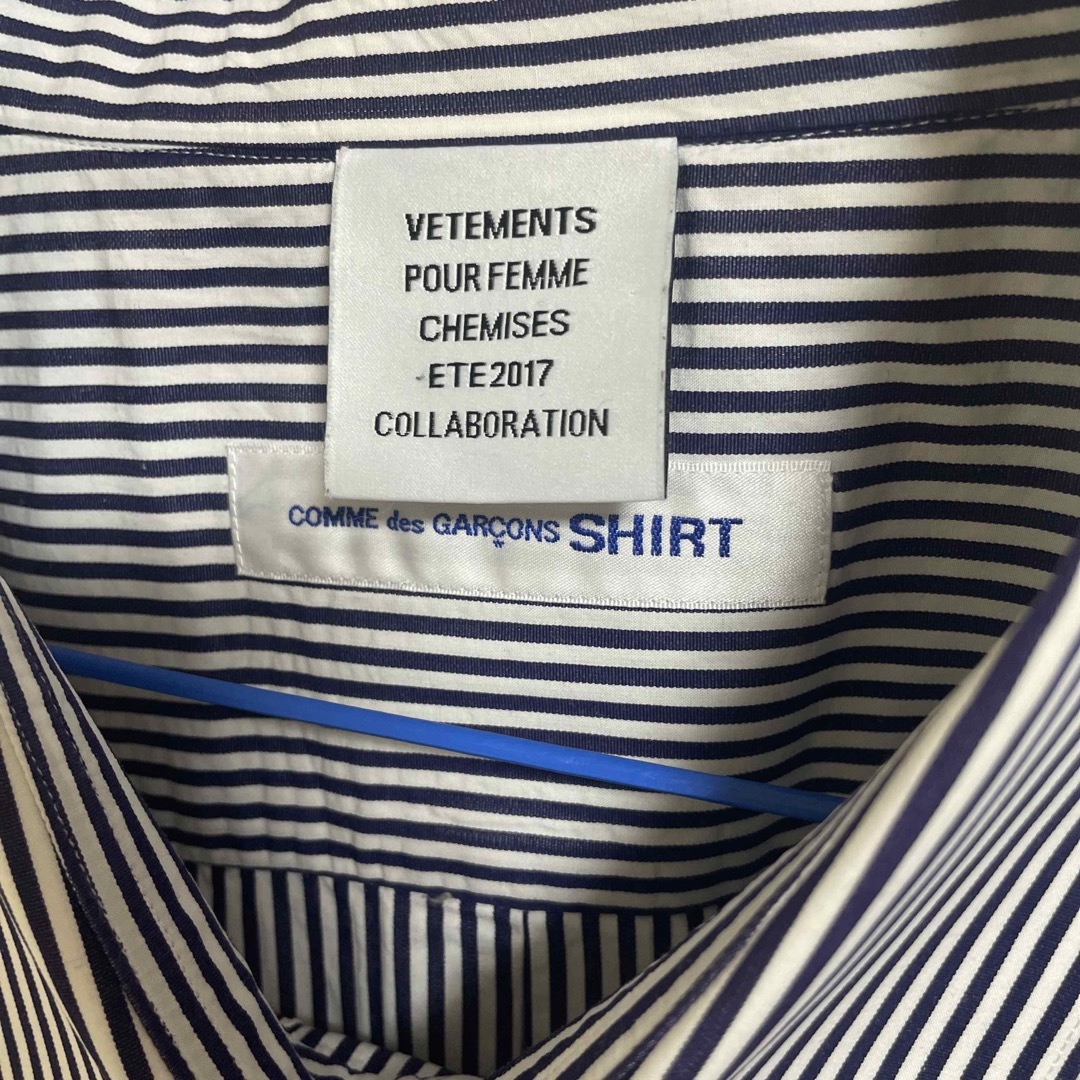 VETEMENTS(ヴェトモン)の【美品】vetements×COMME des GARCONS SHIRT メンズのトップス(シャツ)の商品写真