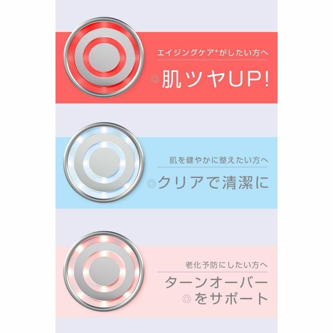 ✨美顔器✨ RF美顔器 EMS 美容器 イオン導入 光エステ 2023年新モデル スマホ/家電/カメラの美容/健康(フェイスケア/美顔器)の商品写真