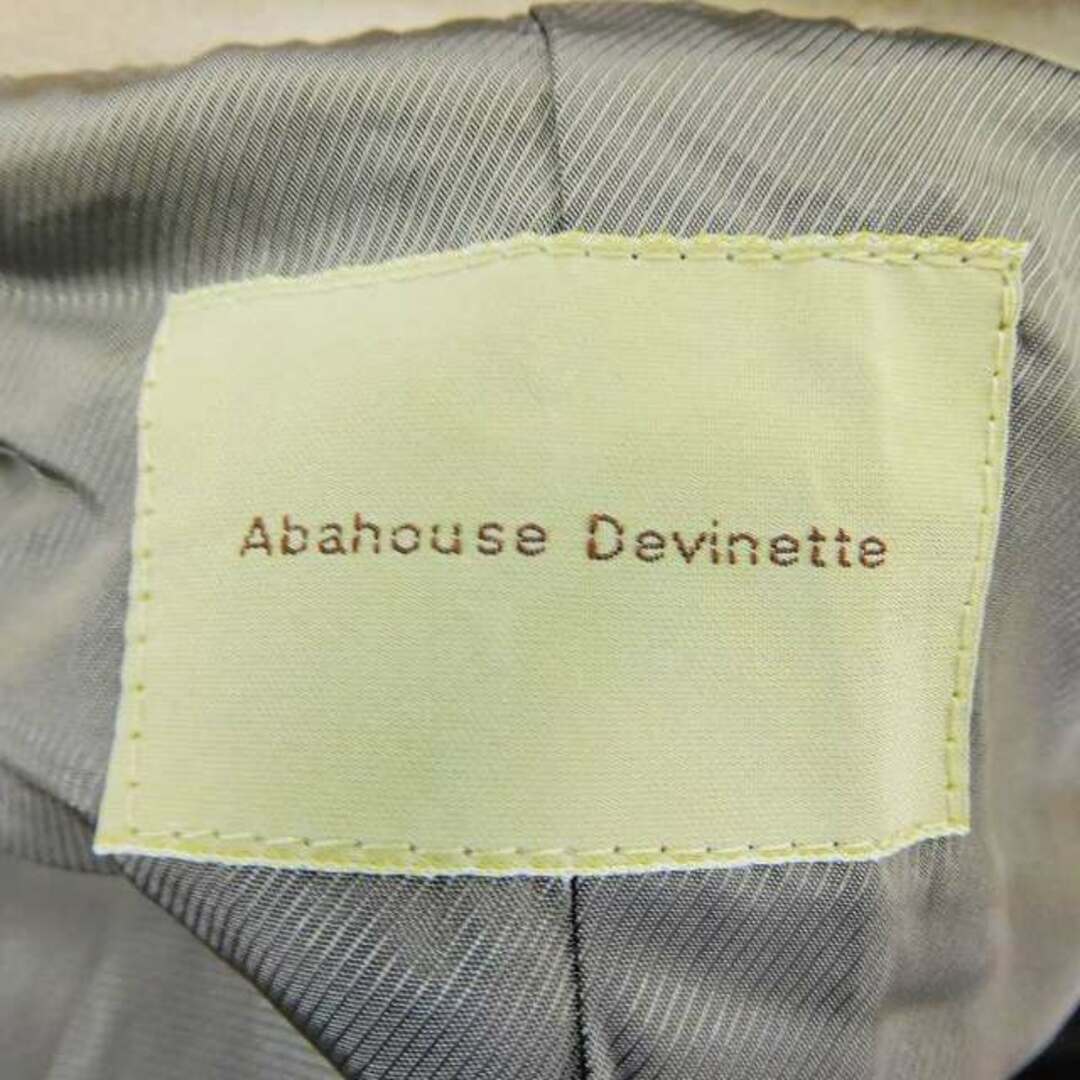 Abahouse Devinette(アバハウスドゥヴィネット)のアバハウス ドゥヴィネット ステンカラー コート 長袖 ロング スエード調 茶 レディースのジャケット/アウター(その他)の商品写真