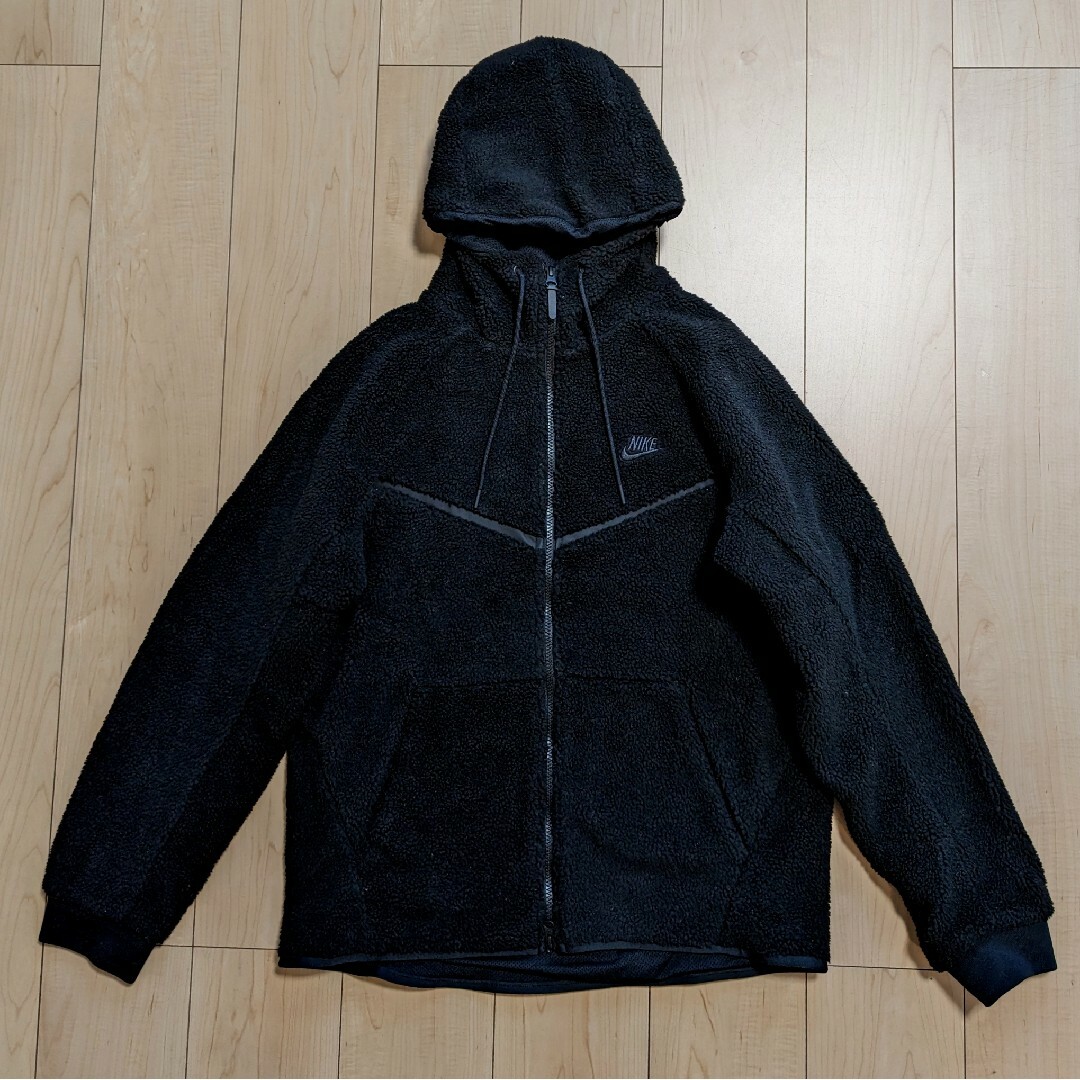 XL 良品 NIKE ナイキ テックフリース ボアジャケット SHRPA 黒AQ2768-010色