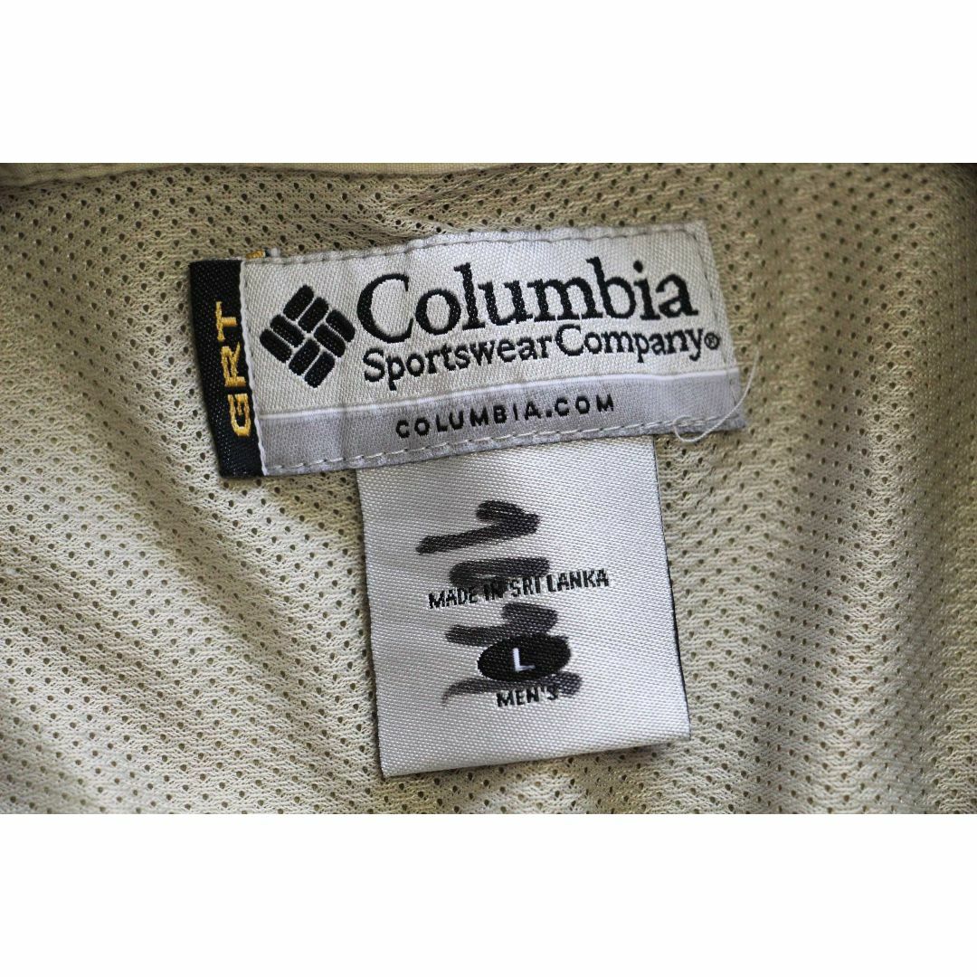 Columbia(コロンビア)の00s Columbiaコロンビア GRT OMNI DRY ナイロン フィッシングシャツ ベージュ L★オールド アウトドア キャンプ フライ オーバーサイズ メンズのトップス(シャツ)の商品写真