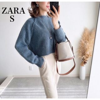 ザラ(ZARA)のZARA クロップド コージーニットセーター(ニット/セーター)