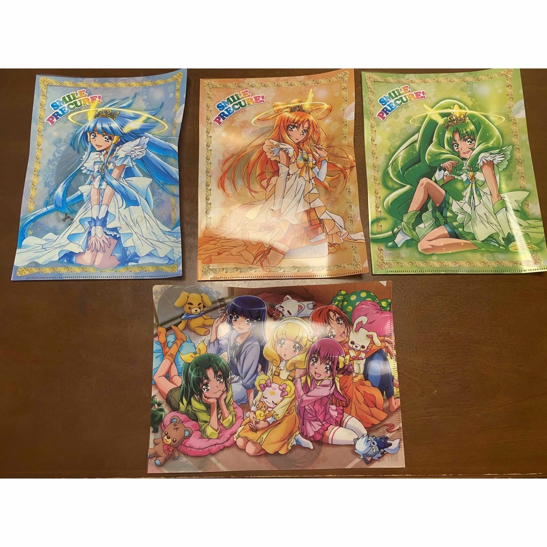 スマイルプリキュア！a4クリアファイル4枚セット　マーチ、ビューティ、サニー集合 エンタメ/ホビーのおもちゃ/ぬいぐるみ(キャラクターグッズ)の商品写真