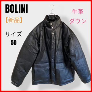 【冬物処分激安価格】BOLINI  革ジャン　ダウンジャケット　 XL (ダウンジャケット)