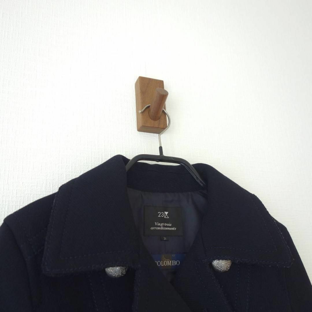 23区(ニジュウサンク)の23区×COLOMBO カシミヤブレンドピーコート レディースのジャケット/アウター(ピーコート)の商品写真