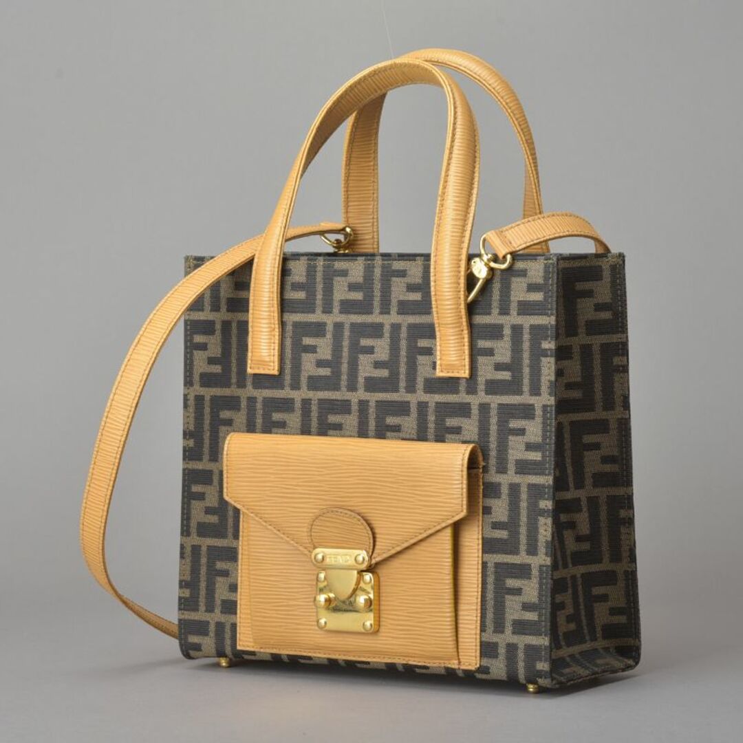 FENDI - 超綺麗♡フェンディFENDI ズッカ柄 2WAY ハンドバッグ/ショルダーバッグ