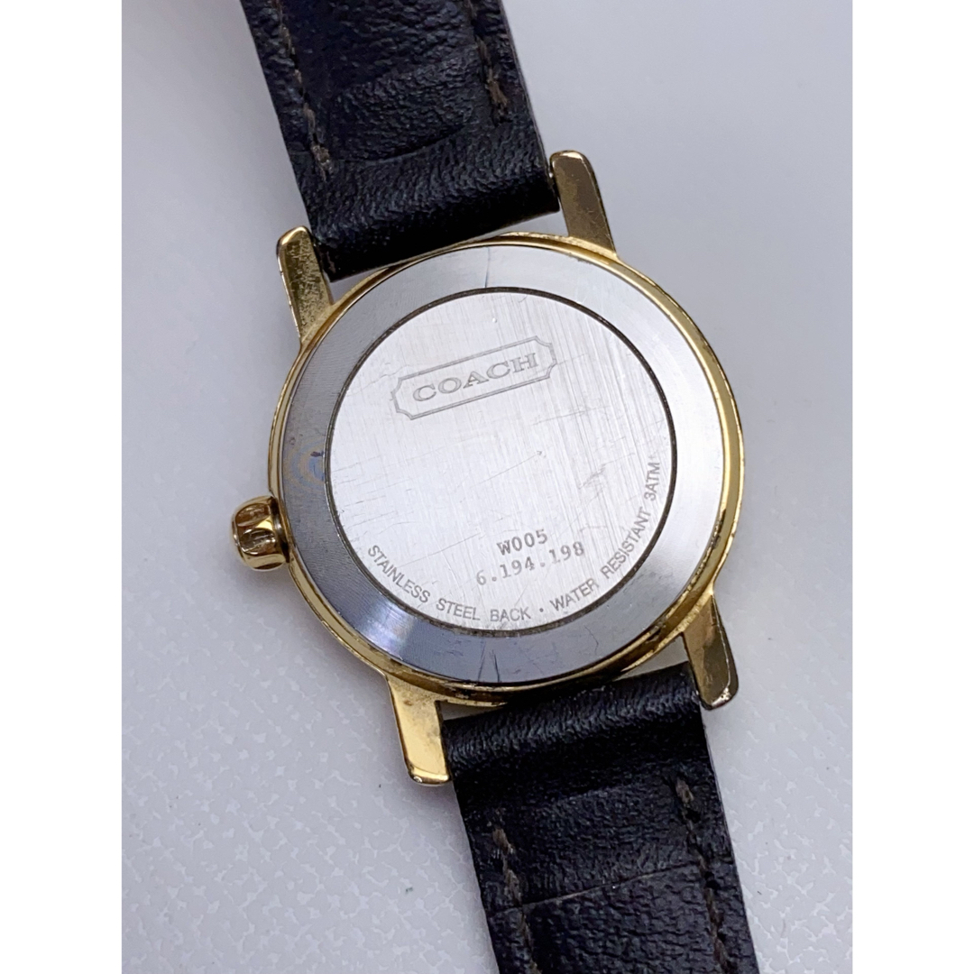 COACH(コーチ)のT849 COACH コーチ 腕時計 白文字盤 クォーツ W005 レディースのファッション小物(腕時計)の商品写真