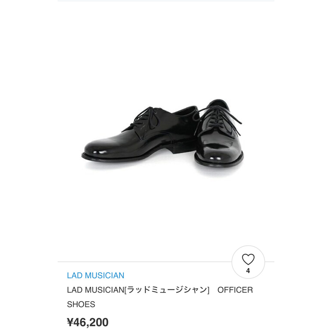 ドレス/ビジネス【最終価格】LAD MUSICIAN OFFICER SHOES 46