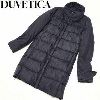 美品✨DUVETICA　ダウンコート　LOTHIRIEL　切替　ウール　ブラック