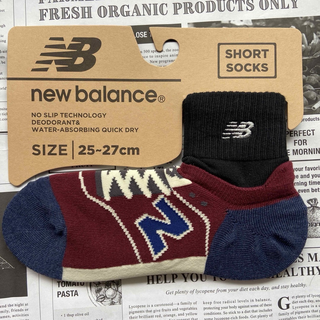 New Balance(ニューバランス)の新品★メンズ25㎝〜27㎝★ニューバランス靴下★4足ロングタイプ★Ａ メンズのレッグウェア(ソックス)の商品写真