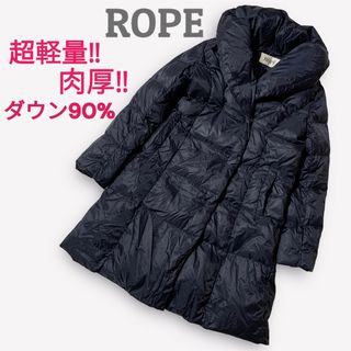 ROPE' - 美品 ROPE ロペ ショールカラーダウンコート ミドル丈 38の ...