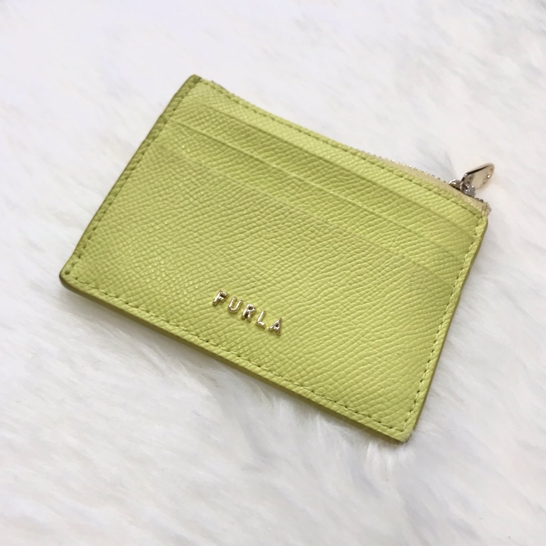 Furla(フルラ)のRR906 FURLA フルラ カードケース ミニ財布 コインケース イエロー レディースのファッション小物(財布)の商品写真