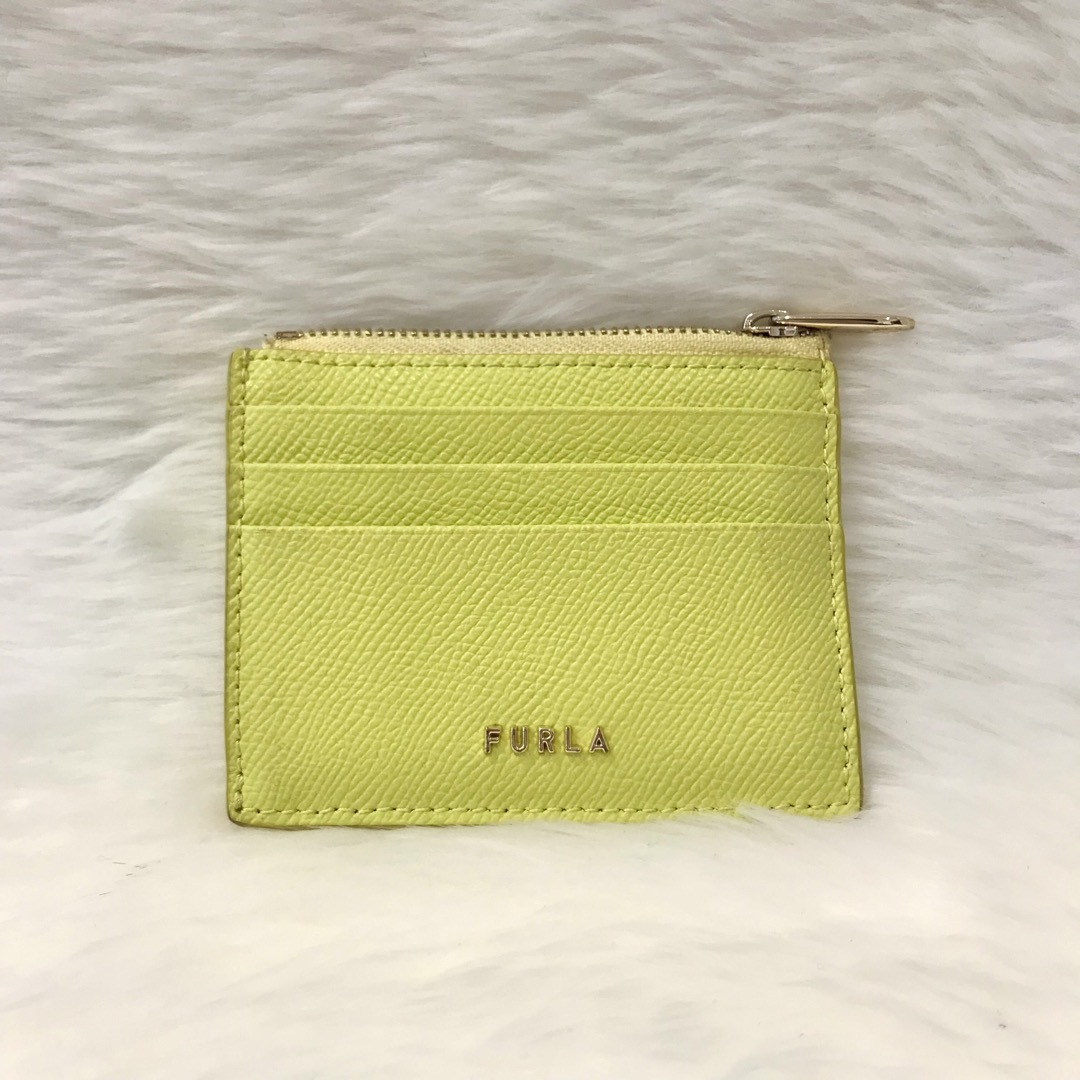 Furla(フルラ)のRR906 FURLA フルラ カードケース ミニ財布 コインケース イエロー レディースのファッション小物(財布)の商品写真