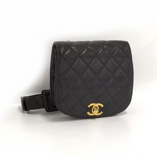 シャネル(CHANEL)のCHANEL マトラッセ ウエストポーチ ベルトバッグ ゴールド金具 レザー(ボディバッグ/ウエストポーチ)