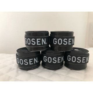 ゴーセン(GOSEN)のGOSEN グリップテープ 5個★迅速発送 黒 ゴーセン マイバチ✳︎色変更可(その他)