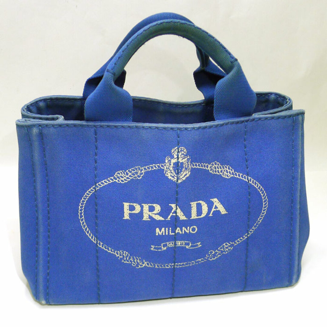 PRADA カナパ トートバッグ ハンドバッグ キャンバス COBALTOキャンバスサイズ