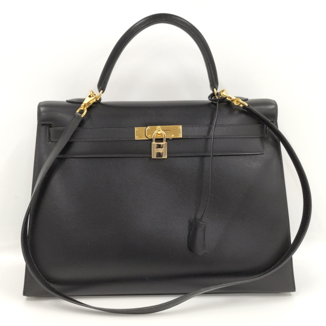 HERMES ケリー35 2WAY ハンドバッグ レザー ボックスカーフレザーサイズ