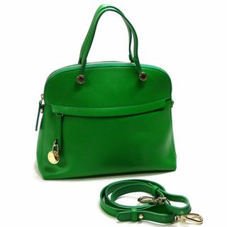 フルラ(Furla)のFURLA パイパー 2WAY ショルダーバッグ ハンドバッグ レザー グリーン(その他)