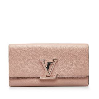 ルイヴィトン(LOUIS VUITTON)のルイ ヴィトン ポルトフォイユ カプシーヌ 長財布 M61250 レザー レディース LOUIS VUITTON 【228-30575】(財布)