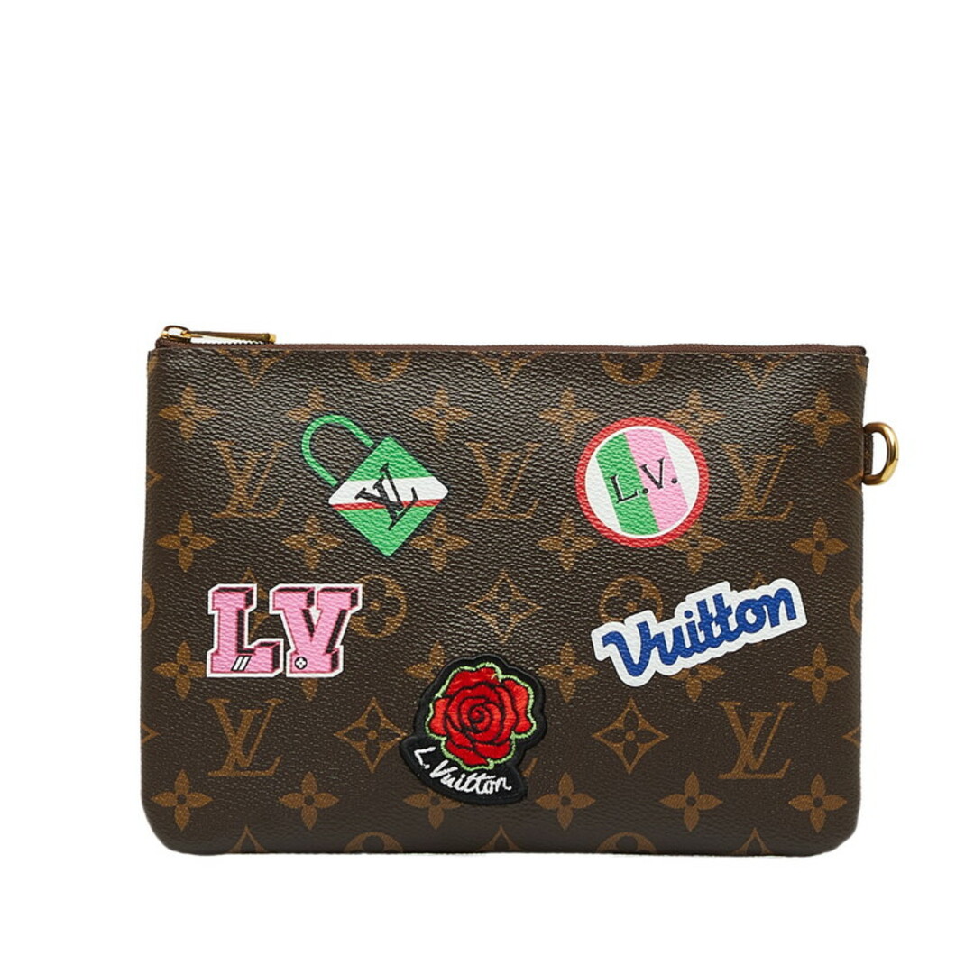 LOUIS VUITTON(ルイヴィトン)の美品 ルイ ヴィトン モノグラム シティーポーチ パッチ―ズコレクション ポーチ M63447 PVC メンズ LOUIS VUITTON 【228-30596】 メンズのバッグ(その他)の商品写真